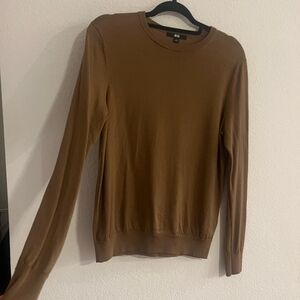 Uniqlo Merino Wool Sweater Brown Women's Size Large